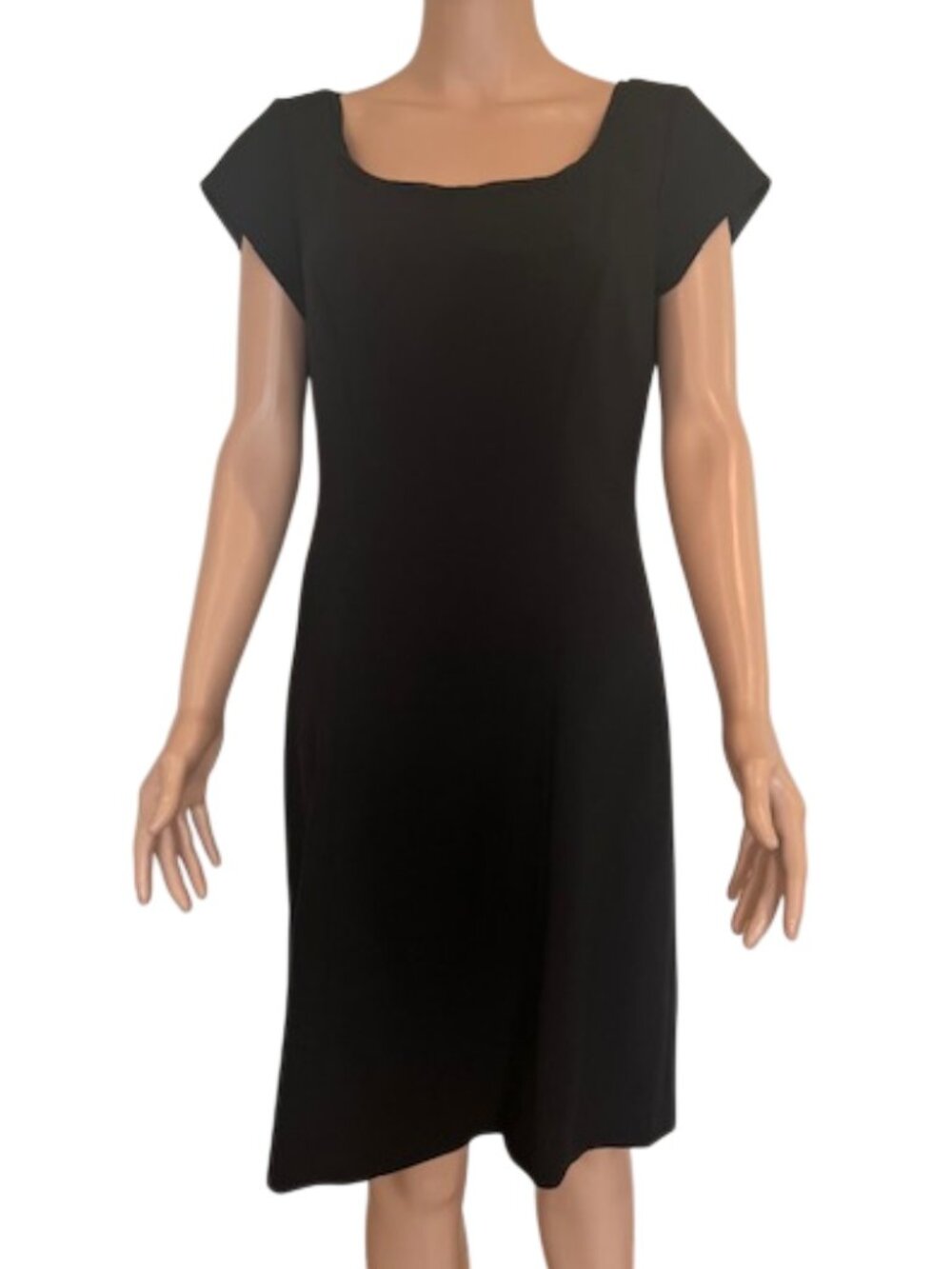 CAbi Black Square‑Neck Sheath Business/Party Dress Size 10 NWOT